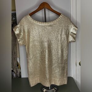 METALLIC GOLD SWEATER by Verve Ami Sz S